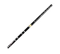 ALFAAL bamboo flute instrument 10 Holes Separable Black Bamboo Flute With Transparent Line Musical Instrument Traditional Handmade Woodwind Instrument(G Key)