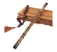 ALFAAL bamboo flute instrument 6 Finger Holes Bamboo Flute One Section Concert Flute Istrumento Musical Handmade Chinese Bamboo Dizi(F KEY)