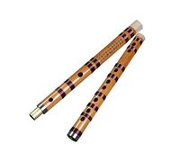 ALFAAL bamboo flute instrument The Bamboo Flute White Copper Two-section Performance Beginner Zero-based Flute Is Delicate And Smooth(G Key)