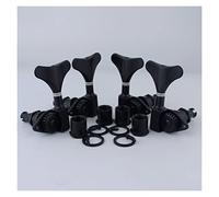 ALFAAL Bass Guitar Machine Chrome Heads Open Gear Black (Color : 2R2L)