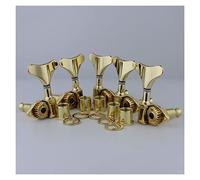 ALFAAL Bass Guitar Machine Chrome Heads Open Gear Gold (Color : 3R2L)
