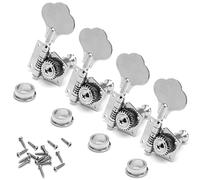 ALFAAL Bass Guitar Machine Heads Knobs Tuners Tuning Pegs Tuners Guitar Parts 4PCS