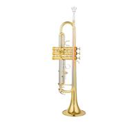 ALFAAL Bb Trumpet B Flat Brass Silver Plated Professional Trumpet Musical Instruments With Leather Case