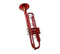 ALFAAL Bb Trumpet Instrument Quality Brass Red Surface Trumpet With Case Accessories