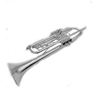 ALFAAL Bb Trumpet Instrument Quality Brass Silver Plated Surface Trumpet With Case Accessories