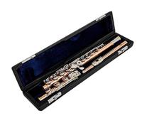 ALFAAL Beginner C Flute Flute Phosphor Copper 17 Keys Flute Open Hole Flute Musical Instrument Woodwind Accessories Suitable For Music Lovers