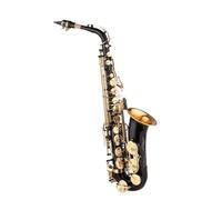 ALFAAL Beginner saxophone Alto Black Paint Saxophone For Beginner Intermediate Player Brass Saxophone With Instrument Accessories