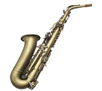 ALFAAL Beginner saxophone Alto Saxophone Antique Copper Plated E-flat Professional Musical Instrument Beginners With Case Accessories(C)