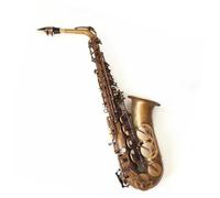 ALFAAL Beginner saxophone Alto Saxophone Brass Antique Copper Eb Tune E Flat Musical Instrument Sax With Case Professional Beginners