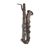 ALFAAL Beginner saxophone Baritone E Flat Saxophone Brass Black Nickel Plated Sax Musical Instruments With Instrument Packaging And Accessories(C)
