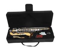 ALFAAL Beginner saxophone Bb Tenor Saxophone Brass Body White Shell Keys Sax Professional Woodwind Instruments With Sax Case Parts & Accessories