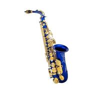 ALFAAL Beginner saxophone Eb Alto Saxophone Wind Instrument Brass E-flat Professional Saxophone Instrument 802 Key Type A Full Set Of Accessories(Blue)