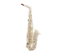 ALFAAL Beginner saxophone Performance Instrument Professional E Flat Alto Silver-plated Saxophone Woodwind Adult Beginner Instrument