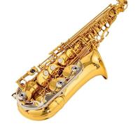ALFAAL Beginner saxophone Professional Alto Drop E Saxophone Gold Alto Saxophone With Instrument Accessories Adult Practice Performance Type(A)