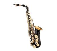 ALFAAL Beginner saxophone Professional Black Paint Sax For Beginner Intermediate Player Brass Saxophone With Carrying Case
