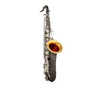 ALFAAL Beginner saxophone Professional Performer Saxophone Tenor Black Nickel Silver Alloy Brass Musical Instrument With Case And Accessories(A)