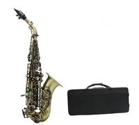 ALFAAL Beginner saxophone Retro Soprano Saxophone Professional Brass Material Bb B Flat With Musical Instrument Accessories Woodwind Instrument