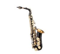 ALFAAL Beginner saxophone Saxophone Black Paint Sax For Beginner Intermediate Player Brass Saxophone With Carrying Case Cloth