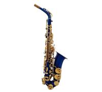 ALFAAL Beginner saxophone Saxophone For Music Lovers Professional Blue Lacquer Bright E-Flat Alto With Box And Accessories