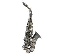 ALFAAL Beginner saxophone Soprano Saxophone Bb Flat Sax Brass Body Professional With Case Reed Neck Strap Saxophone Accessories(E)