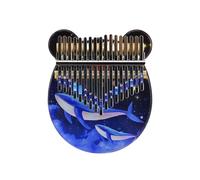 ALFAAL beginners kalimba 17-tone painted blue whale spirit beginner acrylic colorful kalimba finger piano
