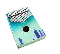 ALFAAL beginners kalimba Box-type birch 17-tone kalimba for beginners five-finger mini instrument 3D painted finger piano thumb piano