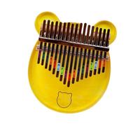 ALFAAL beginners kalimba Vibrant yellow thumb piano kalimba 17 tone beginner acrylic colorful kalimba finger piano