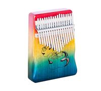 ALFAAL beginners kalimba Wooden color mini small musical instrument finger piano 17 tone thumb piano kalimba finger piano instrument (Color : 2)