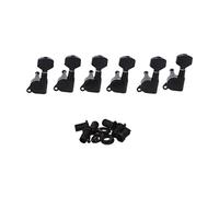 ALFAAL Black Inline Guitar String Tuning Pegs Tuners Machine Head 6 String