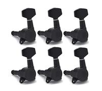 ALFAAL Black Locked String Guitar Tuning Pegs Electric Guitar Tuners Machine Heads (Color : 6L)