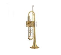 ALFAAL Brass Gold Student Playing B Flat Band Beginner Wind Instrument Two-color Trumpet