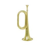 ALFAAL Brass Trumpet C Tone Adjusting Bells Mouth Instrument Thickened (Color : Gold)