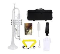 ALFAAL Brass Trumpet Professional Trumpette Wind Instrument With Mouthpiece Accessories Strap Case Musical Trompeta