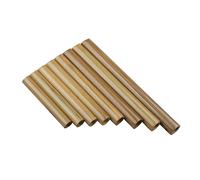 ALFAAL Brown 8 Pipes Pan Flute Small Size Pan Pipe Chinese Musical Instruments Traditional Handmade Woodwind Instrument (Color : Original left hand)