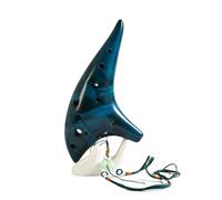 ALFAAL Ceramic Ocarina C Tone Classic Flute Music Instruments12 Hole Ocarina Ocarina Instrument For Beginner Students (Color : 02)