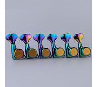 ALFAAL Chameleon Rainbow Locking Tuners Guitar Tuning Pegs Electric Guitar Machine Heads (Color : 6R)