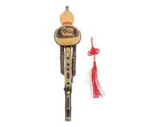 ALFAAL Chinese Hulusi Handmade Cucurbit Flute Wind Instrument Professional Gourd