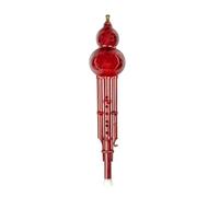 ALFAAL Chinese Traditional Hulusi Pumpkin Pumpkin Flute C Professional Folk Music Instrument Pipes Flutes W/Case