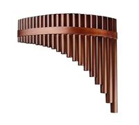 ALFAAL Chinese Traditional Musical Instrument 22 Pipes Pan Flute G Key Quality Pan Pipes Woodwind Instrument Bamboo Pan flute (Color : Left)