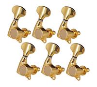 ALFAAL Chrome Enclosed Guitar Tuning Pegs Tuners Machine Heads For Acoustic Electric Guitars 6R (Color : Golden)