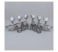 ALFAAL Chrome Guitar Locking Tuners Electric Guitar Machine Heads Tuners Metal Lock Silver Guitar Tuning Pegs (Color : 3R3L)