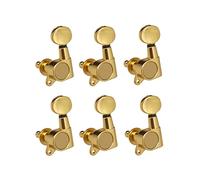 ALFAAL Chrome Guitar String Tuning Pegs Tuning Machines Machine Head Tuning Keys Oval Button (Color : Gold 6 Left)