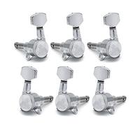 ALFAAL Chrome Inline Locked String Guitar Tuning Pegs Keys Tuners Machine Heads For Strat Style Electric Guitar (Color : 3R3L)