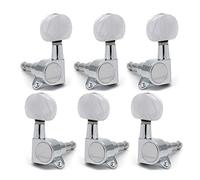 ALFAAL Chrome Oval Shape Left And Right Hand Guitar Tuning Pegs Keys Tuners Machine Head For Electric Guitar (Color : 3R3L)