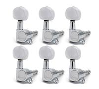 ALFAAL Chrome Oval Shape Left And Right Hand Guitar Tuning Pegs Keys Tuners Machine Head For Electric Guitar (Color : 6R)