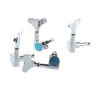 ALFAAL Chrome Sealed Bass Tuning Pegs Tuners Machine Heads 2L + 2R