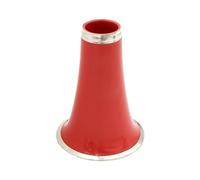 ALFAAL Clarinet Color ABS Bell Mouth With Silver Edge Metal Mouth Quality Loudspeaker Woodwind Instrument Accessories (Color : Crimson)