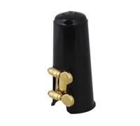 ALFAAL Clarinet Mouthpiece Kit With Ligature/Gold Ligature/Plastic Cap Clip Fastener (Color : Gold)
