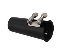 ALFAAL Clarinet Mouthpiece Kit With Ligature/Gold Ligature/Plastic Cap Clip Fastener (Color : Silver)