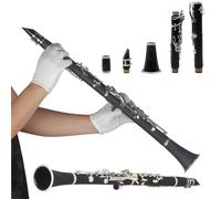 ALFAAL Clarinet Musical 17-Key Bb Flat Clarinet Wooden Clarinet Professional ClarinetAdults Wind & Woodwind Musical Instruments